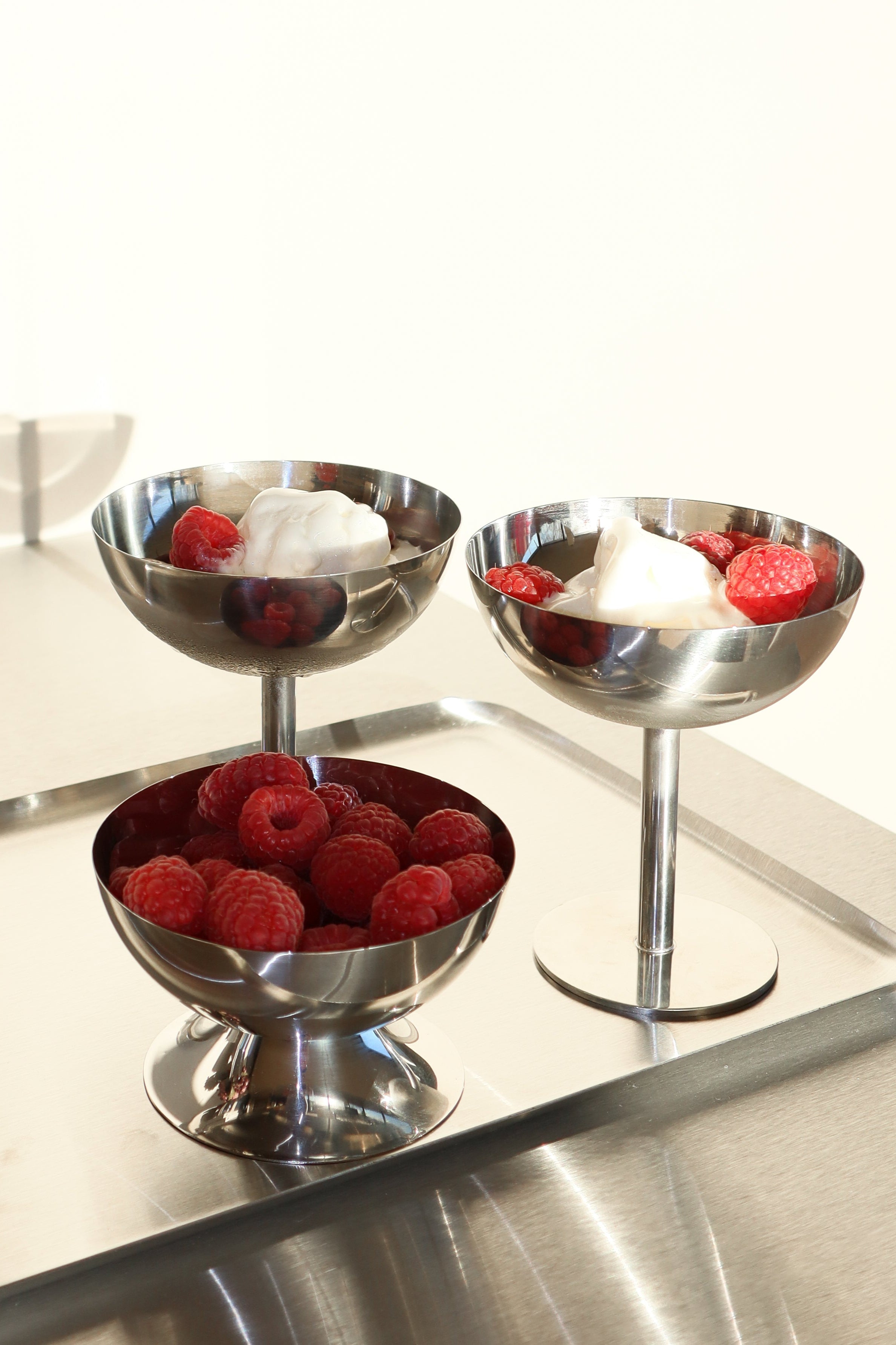 Stål Ice skål - Low